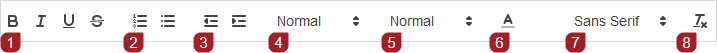 Rich text editor